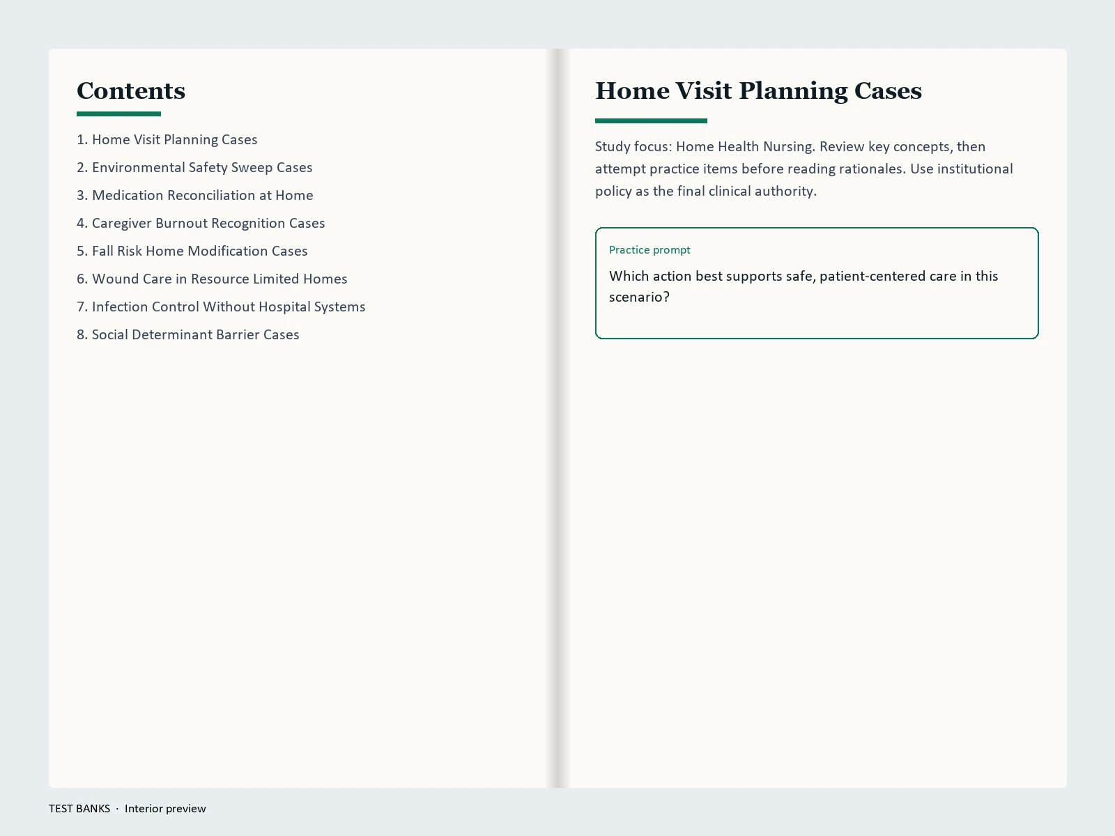 Home Health Nursing Visit Workbook gallery