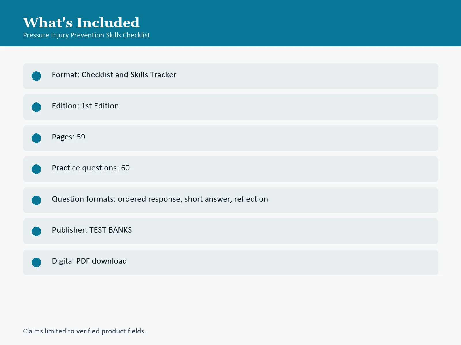 Pressure Injury Prevention Skills Checklist gallery