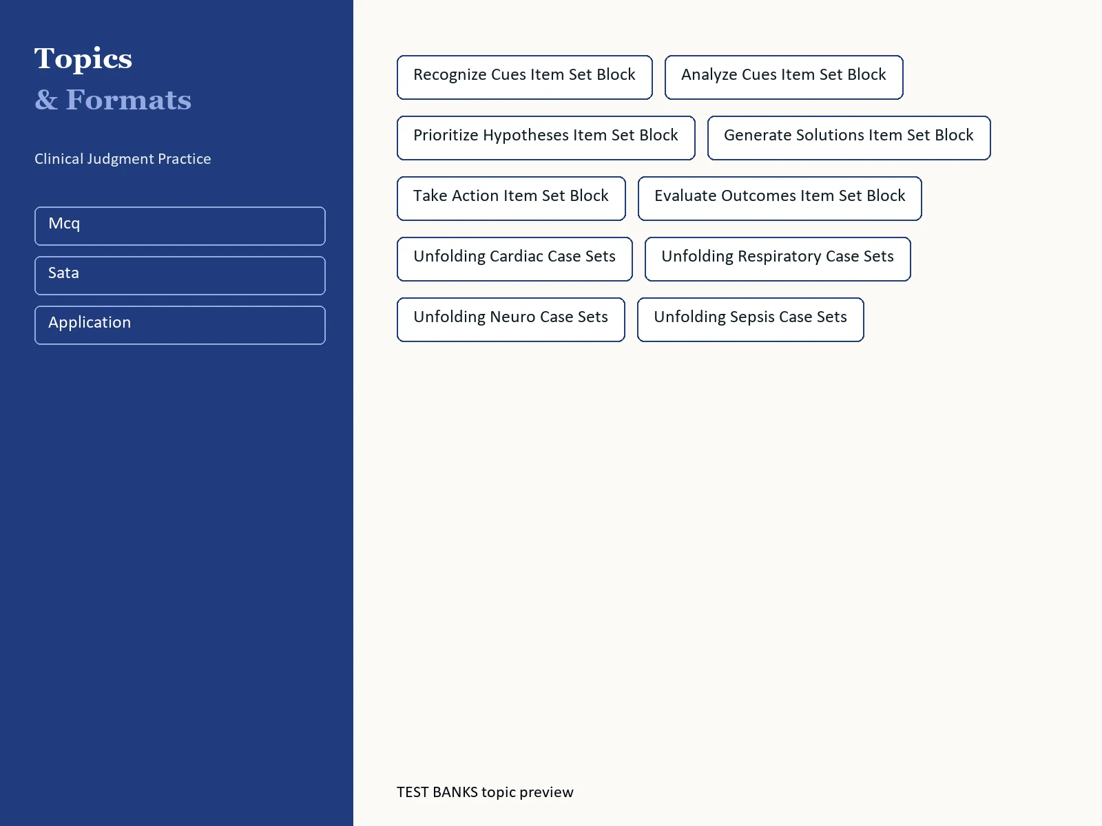 Clinical Judgment Style Practice Sets gallery
