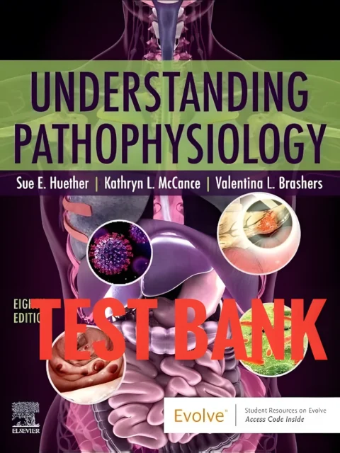 Cover for Test Bank Understanding Pathophysiology 8th Edition by Huether and Kathryn McCance