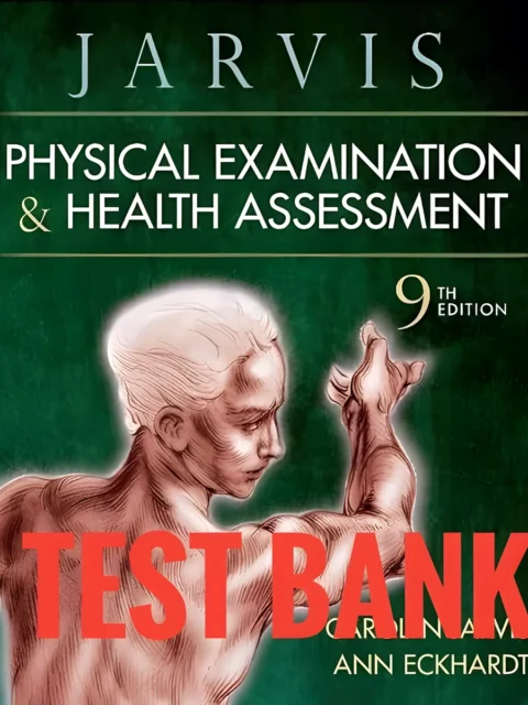 Cover for Test Bank Physical Examination and Health Assessment 9th Edition by Jarvis