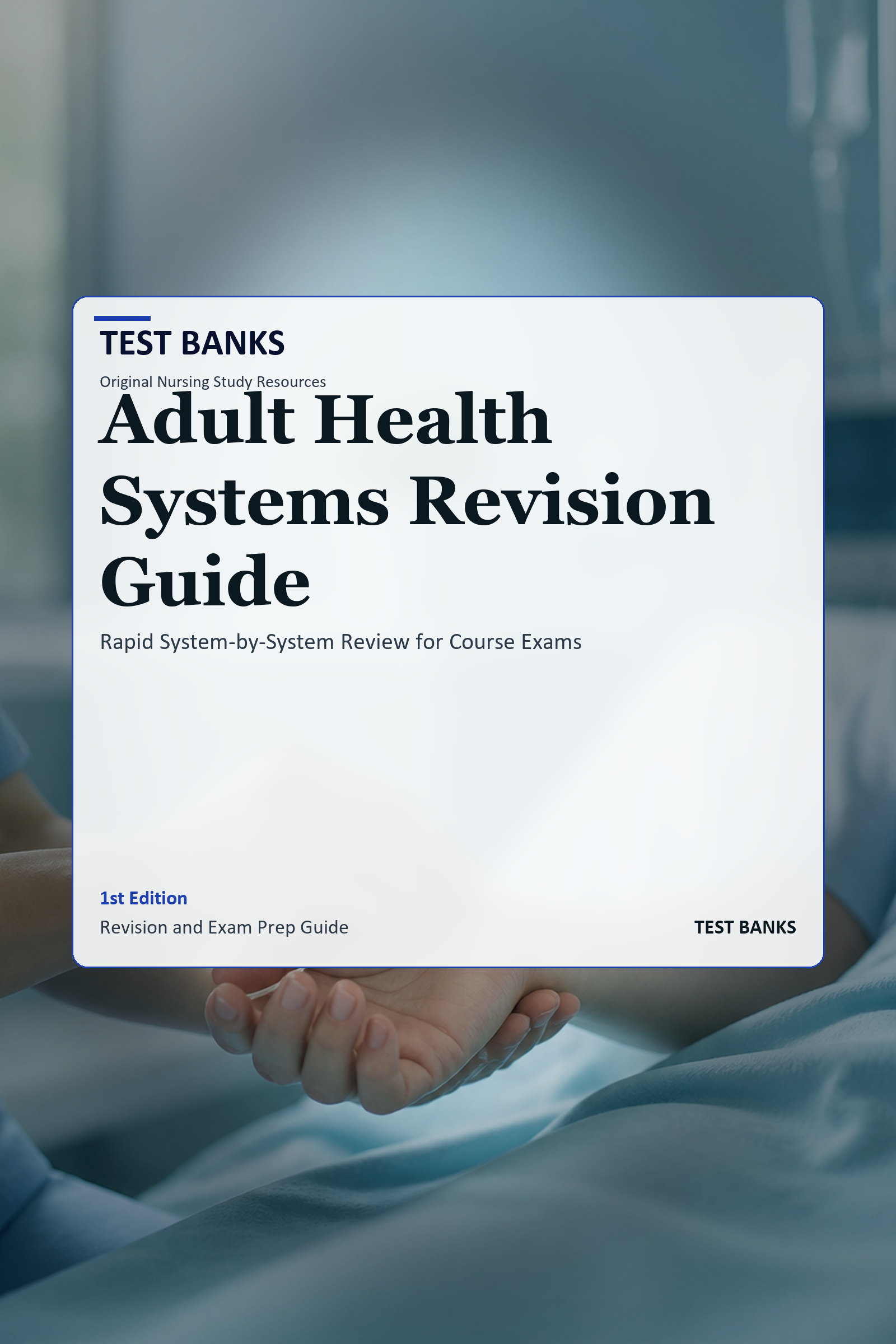 Cover for Adult Health Systems Revision Guide